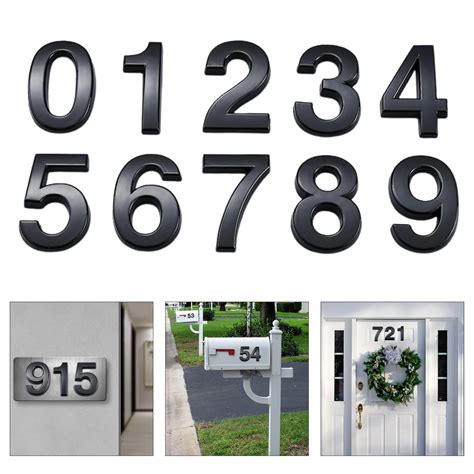 6 Ft. House Numbers House Number /Metal House Numbers 5 Inch/Door ...