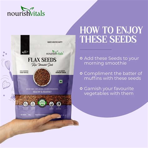 Buy NOURISHVITALS FLAX SEEDS RAW UNROASTED SEEDS 200G POUCH Online ...