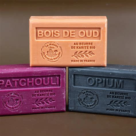 3 x 125g Patchouli, Oud & Opium Marseille Soap Bundle