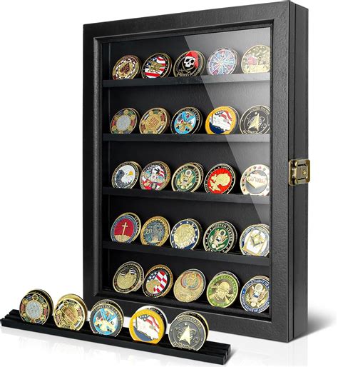 Amazon.com - Large Challenge Coin Display Case Shadow Box Décor Gifts ...