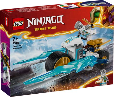 NINJAGO® Zane’s Ice Motorcycle Toy Set 71816 Building Kit (84 Pieces ...
