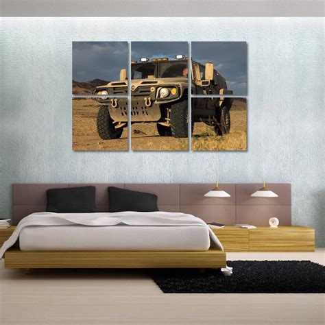 999STORE Multiple Frames Printed Army Jeep Like Modern Wall Art ...