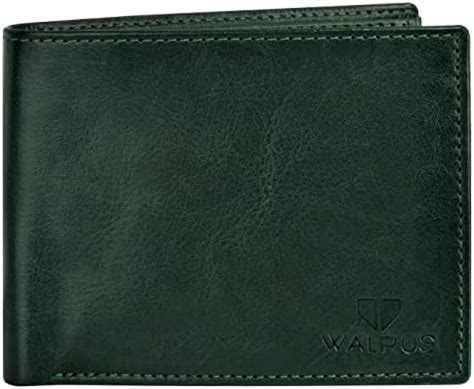 Buy Walrus Men's Wallet, Business Card Holder Vegan Leather Bi Fold ...