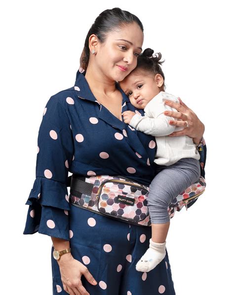 Buy Butt Baby Carrier Honeycomb with Hip Seat, In-Built Mini Diaper Bag ...
