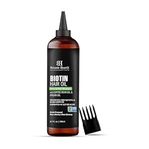 Buy Botanic Hearth Biotin Hair Oil For Hair Growth Infused With Coffee ...