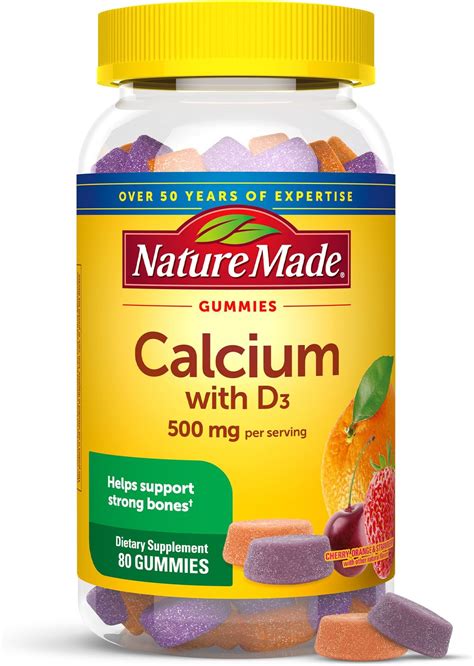 Amazon.com: 1200mg Calcium Gummies with D3,K2,Zinc - Plant Complex ...