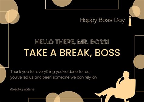 Free to customize and print Boss Day card templates - Worksheets Library
