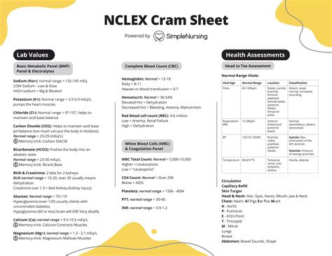 Simple Nursing NCLEX Cram Street | PDF