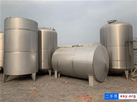 转让:出售二手储水罐 不锈钢储水罐 储油罐 储酒罐 (山东济宁) - 二手亿