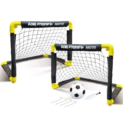 Double Mini Soccer Goal Set - Indoor & Outdoor Goals for Kids
