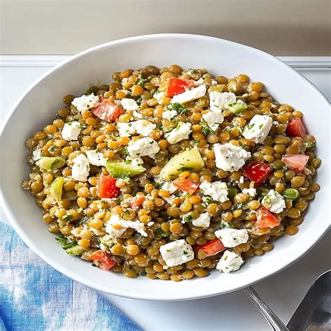 Lemony Lentil Salad with Feta