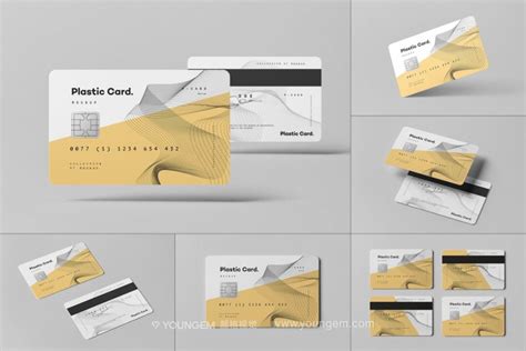 银行卡信用卡样机模板 Credit Card Mockup AC