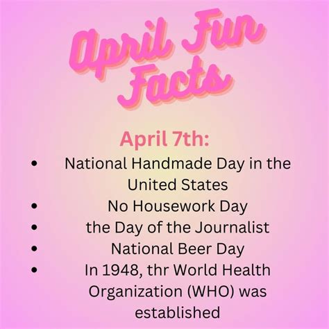 April Facts – Welcome to Angels in the Sky