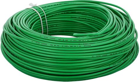 Polycab 1.00 SQ MM PVC Insulated Industrial cable 0 sq/mm Green 90 m ...