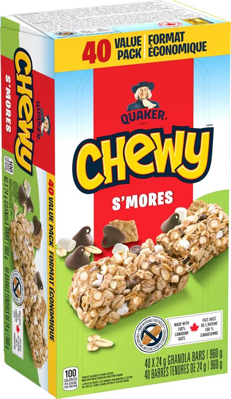 Amazon.com: Quaker Chewy Granola Bars, Chewy & Dipps Variety Pack, 58 Count
