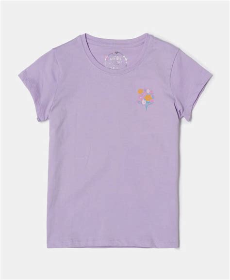 Buy Girl's Super Combed Cotton Short Sleeve T-Shirt and Printed Shorts ...