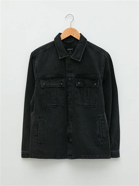 Siyah Standart Kalıp Erkek Jean Ceket - S23885Z8-326 | LCW