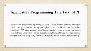 Image result for API Adalah Application Programming Interface