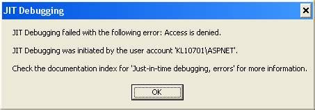 How to Fix jitDebugging Error 的图像结果