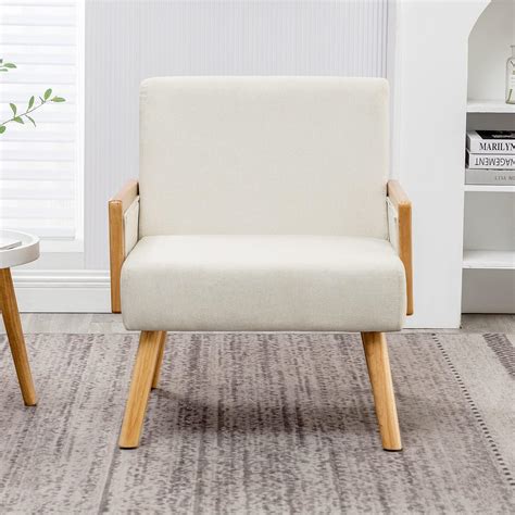 Buy MELLCOM Mid Century Modern Accent Chair, Upholstered Chairs with ...