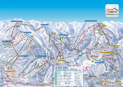 Zillertal Arena Kaart | Kaart