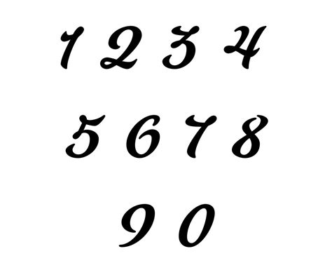 Cursive Letters For House Numbers at James Reis blog