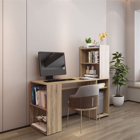 spacesbyU Oak Neo Study Table Engineered Wood Study Table Price in ...