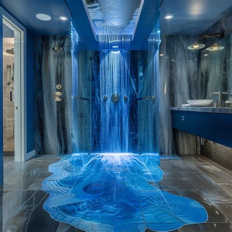 Redefining Relaxation: Dive into Epoxy Waterfall Showers