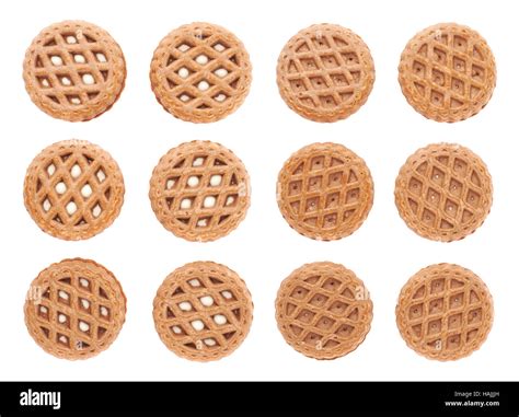 Set of cookies isolated over the white background Stock Photo - Alamy