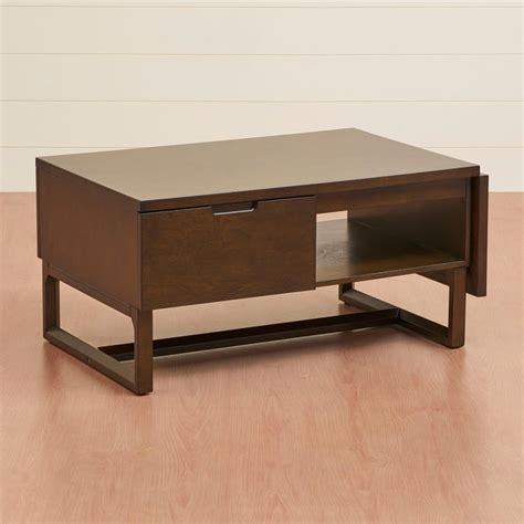 Buy Butterfly Rectangular Coffee Table with Storage - Brown from Home ...