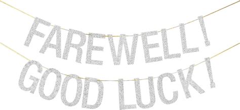 Maicaiffe Silver Glitter Farewell Banner - Party Decorations India | Ubuy