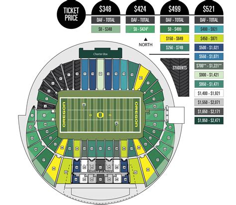 Autzen Stadium Seating Chart With Seat Numbers
