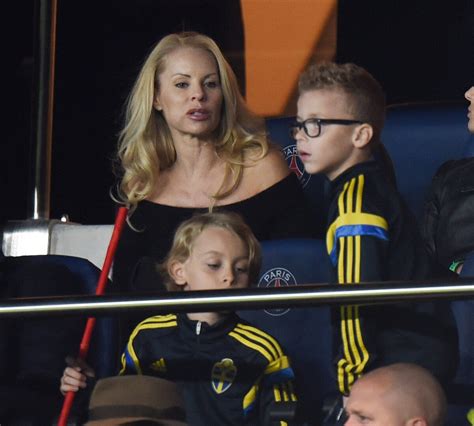 Photo : Helena Seger (Zlatan Ibrahimovic wife) with his kids Maximilian ...