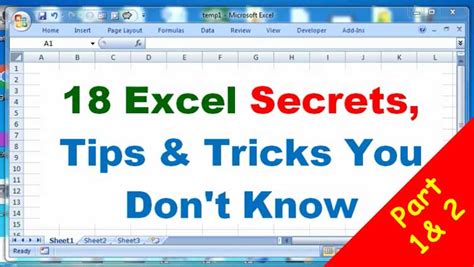 Advanced Excel Tips and Tricks 的图像结果