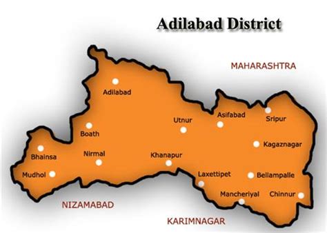 Geography of Adilabad, Topography and Climate in Adilabad