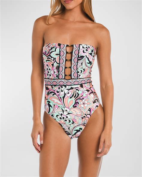 Bandeau One Piece Swimsuit | Neiman Marcus