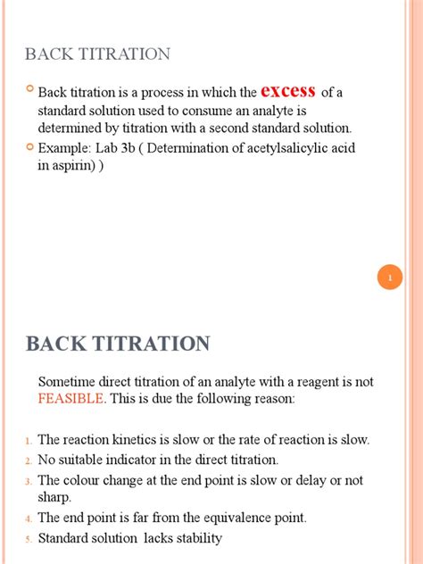 Image result for HCL Back Titration