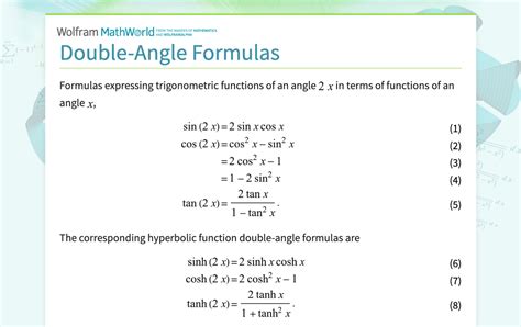 How to Derive Double Angle Formulas a Level 的图像结果