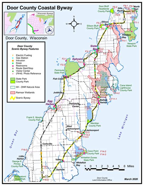 Door County Coastal Byway - Map | America's Byways