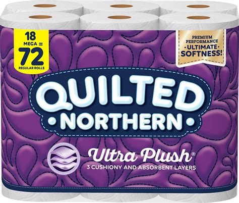 Amazon.com: Quilted Northern Ultra Plush® Toilet Paper, 18 Mega Rolls ...