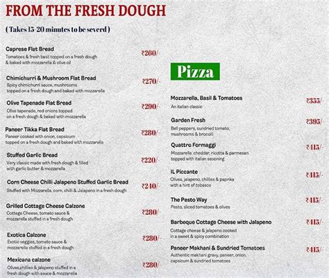 Menu at Caffe Ritazza, Surat, Shop No. G12