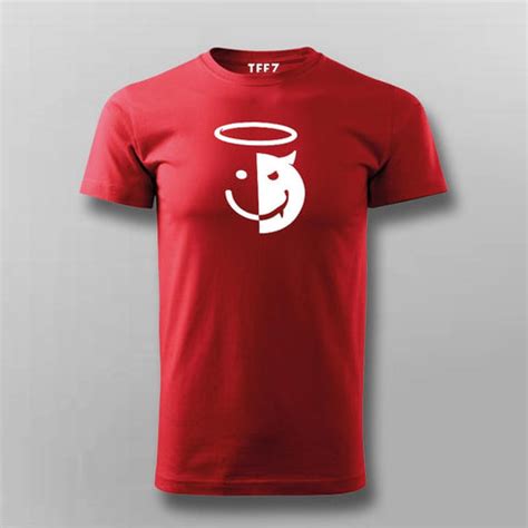Angel Devil Smiley Face T-Shirt For Men – TEEZ.in