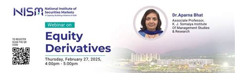 Webinar on Overview of Equity Derivative - National Institute of ...