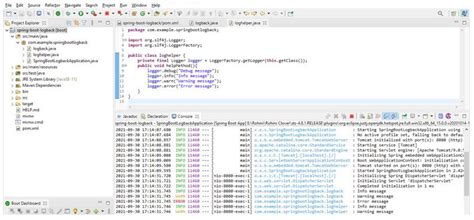 Image result for Log Back Spring Boot