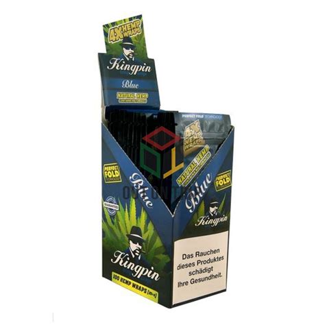 Buy Kingpin Blue Flavored Hemp Cigar wraps/Smoking Paper|OutonTrip.com