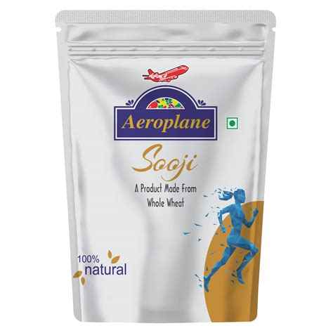 Aeroplane Sooji Fine Granular Pure & Tasty Durum Wheat Sooji | Semolina ...