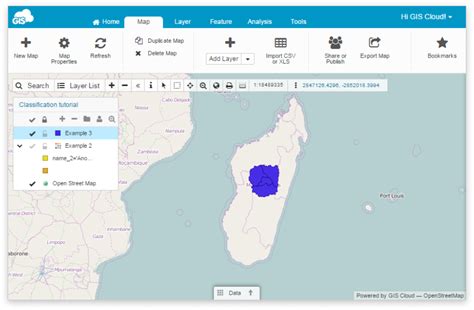 GIS Data Classification Using ArcGIS Online 的图像结果