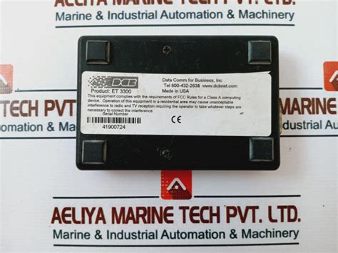 Dcb Et 3300 Encrypted Ethernet Tunnel Bridge Appliance 6Vdc – Aeliya Marine