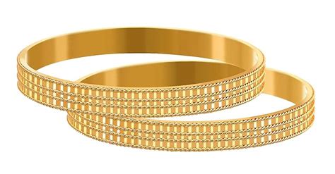 JFL - Jewellery for Less Golden One Gram Gold Plated Bangle Set For ...