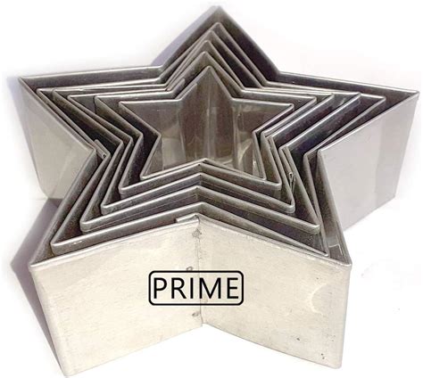 Buy Homebakers Mart Plastic Cookie Cutter Star Shape, 5 Piece Star ...